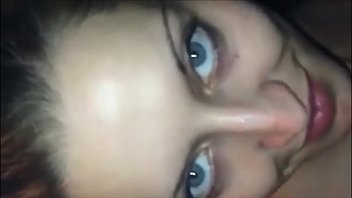 Amazing Blue Eyes With Sweet Blowjob And Cumshot