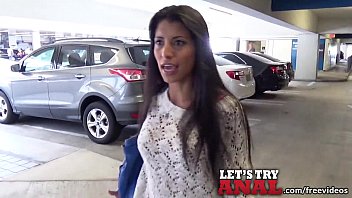 Horny Brunette Fucked In The Parking Lot