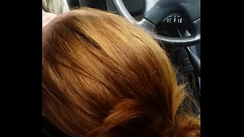 Sexual Chick Gives Head In The Car