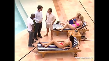 Daniella Rides A Thick Cock By The Pool