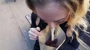 I Love To Walk In The Street With Cum All Over My Face