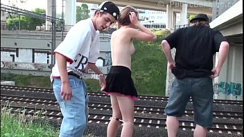 Public Railway Threesome