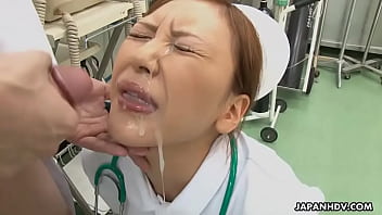 Asian Gets Cum All Over Her Face