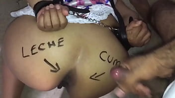 Spraying Cum On A Latina