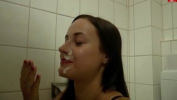 Fuck And Facial In Bathroom