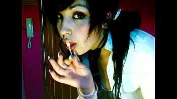 Pigtailed Emo Teen Strips