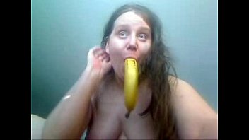 Girl Playing With Bananas