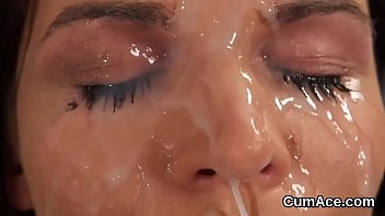 Wacky Bombshell Gets Cumshot On Her Face Sucking All The Sem