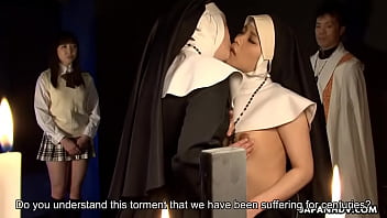 Hardcore Japanese Lesbian Nun Av