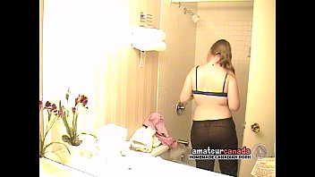 Chubby Blonde Teen In The Shower