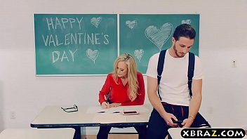 Hungry Blonde Frolicking With Teacher