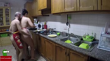 Porn Asian Take White Cook