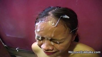 Asian Girl Bukkake Cum Facials And Sex Toy