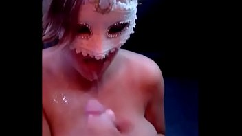 Masked Milf Gets A Big Facial