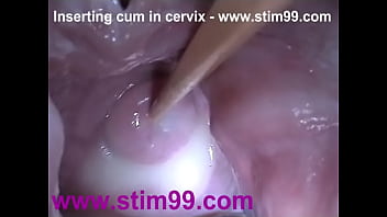 Close Up View Of Cute Teen's Vagina With A Speculum Inside