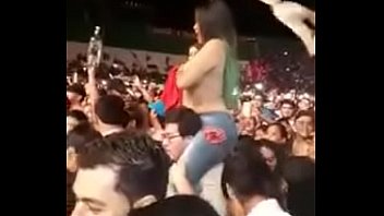 Girl Stripped At Concert