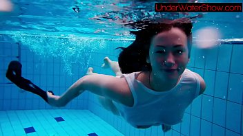 Sexy College Girl Swimming Pool