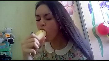 Girl Deep Throating A Banana