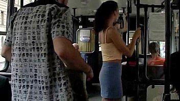 Horny Girl Blows A Large Dick In The Bus