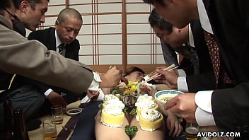 Japanese Girl Gets Her Hairy Sushi Stuffed