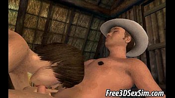 Sexy 3D Country Girl Getting Double Teamed In A Barn