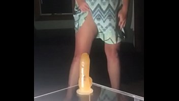 Dildo Riding On My Nightstand