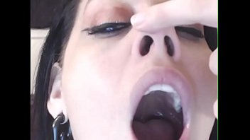 Nose Licking Spit And Handjob Cumshot