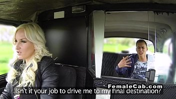 Blonde Sucks Huge Dick In Backseat In Taxi