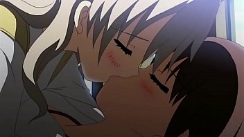 Sweet Anime Lesbos Kissing And Sharing A Dick