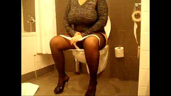 Pussy Fucked With Toy While Standing In The Toilet
