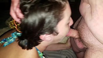 Busty Milf Whore Gives Deepthroat To Six Cocks In Summertime