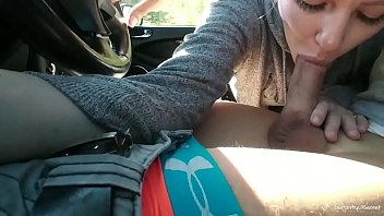 Blonde European Sucking Dick By The Road In Public