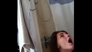 Hot Blonde Milf Caught On Camera Giving Blowjob In Shower