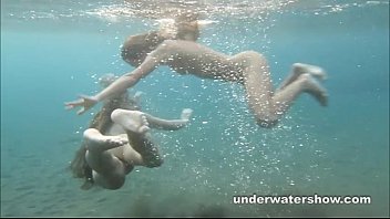 Nudist Family Swimming