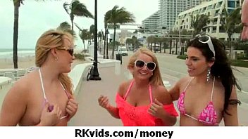 Amateur Beauties Flash Pretty Tits In Money Talks Stunt