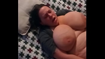 Horny Bbw Rides Dildo And Watching Herself