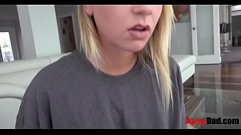 Amazing Step Mom Lorell Gives Blowjob Well Touching Dad's Friend