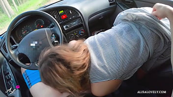 Young Couple Sex On Car