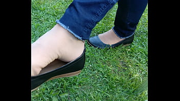 Candid Flats Shoeplay And Soles Of Stephanie Office