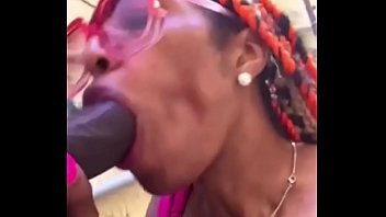 Ebony Sucks Big Cock To Tranny Vampire