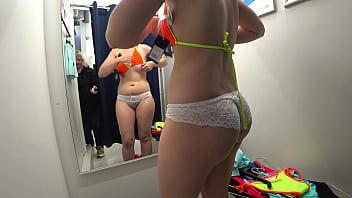 Super Cute Blonde Caught Changing Into Her Bikini On Hidden Cam