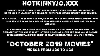 Octobre 2019 Nouvelles Sur Le Site De Hotkinkyjo: Double Fist Anal, Prolapsus, Nudité En Public, Gros Godes