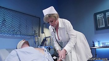 Blonde Nurse Fucking With A Patient