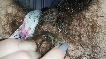 Mature Hairy Pussy Finger Fucked In Close-Up