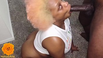 Ebony Amateur Ex Girlfriend Sucks One Big Thick Cock