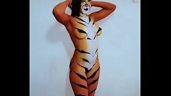 Erection During Body Painting