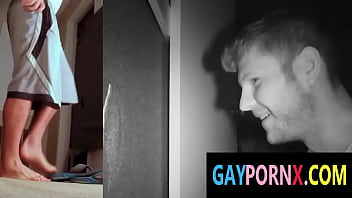 Staight Guy Gets Blowjob In Gloryhole From Gay Man