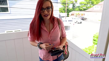 Redhead Girl Has Dick In Both Pussies