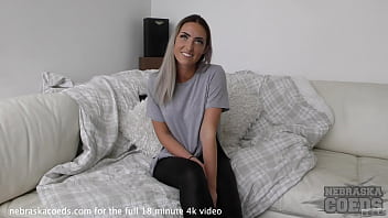 Hot Blonde In Casting Couch Interview