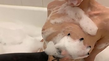 Sexy Blonde Webcam Teen Playing In Bathroom
